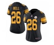 Women's Nike Pittsburgh Steelers #26 Le'Veon Bell Limited Black Rush NFL Jersey