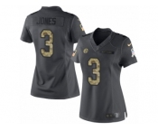 Women's Nike Pittsburgh Steelers #3 Landry Jones Limited Black 2016 Salute to Service NFL Jersey