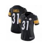 Women's Nike Pittsburgh Steelers #31 Donnie Shell Vapor Untouchable Limited Black Team Color NFL Jersey