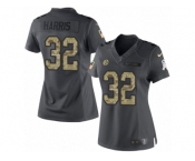 Women's Nike Pittsburgh Steelers #32 Franco Harris Limited Black 2016 Salute to Service NFL Jersey