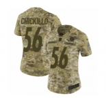 Women's Nike Pittsburgh Steelers #56 Anthony Chickillo Limited Camo 2018 Salute to Service NFL Jersey