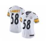 Women's Nike Pittsburgh Steelers #58 Jack Vapor Untouchable Lambert Limited White NFL Jersey