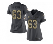 Women's Nike Pittsburgh Steelers #63 Dermontti Dawson Limited Black 2016 Salute to Service NFL Jersey