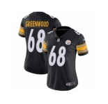 Women's Nike Pittsburgh Steelers #68 L.C. Greenwood Vapor Untouchable Limited Black Team Color NFL Jersey