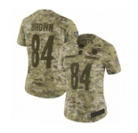 Women's Nike Pittsburgh Steelers #84 Antonio Brown Limited Camo 2018 Salute to Service NFL Jersey