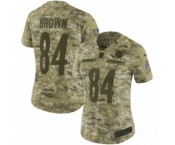 Women's Nike Pittsburgh Steelers #84 Antonio Brown Limited Camo 2018 Salute to Service NFL Jersey