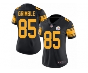 Women's Nike Pittsburgh Steelers #85 Xavier Grimble Limited Black Rush NFL Jersey