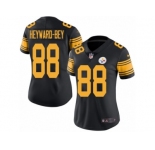 Women's Nike Pittsburgh Steelers #88 Darrius Heyward-Bey Limited Black Rush NFL Jersey
