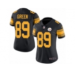 Women's Nike Pittsburgh Steelers #89 Ladarius Green Limited Black Rush NFL Jersey