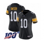Women's Pittsburgh Steelers #10 Ryan Switzer Black Alternate Vapor Untouchable Limited Player 100th Season Football Jersey