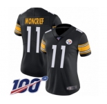 Women's Pittsburgh Steelers #11 Donte Moncrief Black Team Color Vapor Untouchable Limited Player 100th Season Football Jersey