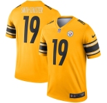 Women's Pittsburgh Steelers #19 JuJu Smith-Schuster Limited Gold Inverted Legend Football Jersey