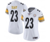 Women's Pittsburgh Steelers #23 Darius Slay White 2025 Vapor Untouchable Limited Football Stitched Jersey