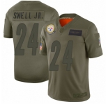 Women's Pittsburgh Steelers #24 Benny Snell Jr. Limited Camo 2019 Salute to Service Football Jersey