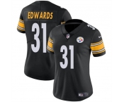 Women's Pittsburgh Steelers #31 Daijun Edwards 2024 Black Vapor Stitched Jersey
