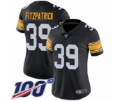 Women's Pittsburgh Steelers #39 Minkah Fitzpatrick Black Alternate Vapor Untouchable Limited Player 100th Season Football Jersey