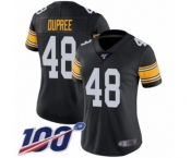 Women's Pittsburgh Steelers #48 Bud Dupree Black Alternate Vapor Untouchable Limited Player 100th Season Football Jersey