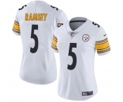 Women's Pittsburgh Steelers #5 Jalen Ramsey White 2025 Vapor Untouchable Limited Football Stitched Jersey