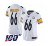 Women's Pittsburgh Steelers #66 David DeCastro White Vapor Untouchable Limited Player 100th Season Football Jersey