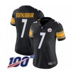 Women's Pittsburgh Steelers #7 Ben Roethlisberger Black Team Color Vapor Untouchable Limited Player 100th Season Football Jersey