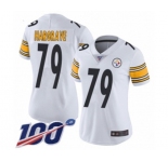 Women's Pittsburgh Steelers #79 Javon Hargrave White Vapor Untouchable Limited Player 100th Season Football Jersey
