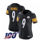 Women's Pittsburgh Steelers #9 Chris Boswell Black Team Color Vapor Untouchable Limited Player 100th Season Football Jersey