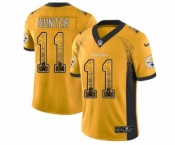 Youth Nike Pittsburgh Steelers #11 Justin Hunter Limited Gold Rush Drift Fashion NFL Jersey