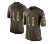 Youth Nike Pittsburgh Steelers #11 Justin Hunter Limited Green Salute to Service NFL Jersey