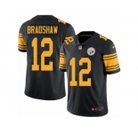 Youth Nike Pittsburgh Steelers #12 Terry Bradshaw Limited Black Rush NFL Jersey