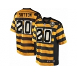 Youth Nike Pittsburgh Steelers #20 Cameron Sutton Limited Yellow Black Alternate 80TH Anniversary Throwback NFL Jersey