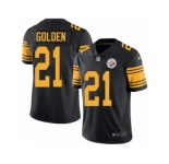 Youth Nike Pittsburgh Steelers #21 Robert Golden Limited Black Rush NFL Jersey
