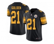 Youth Nike Pittsburgh Steelers #21 Robert Golden Limited Black Rush NFL Jersey