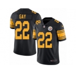 Youth Nike Pittsburgh Steelers #22 William Gay Limited Black Rush NFL Jersey