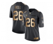 Youth Nike Pittsburgh Steelers #26 Le'Veon Bell Limited Black Gold Salute to Service NFL Jersey