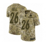 Youth Nike Pittsburgh Steelers #26 Le'Veon Bell Limited Camo 2018 Salute to Service NFL Jersey