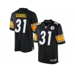 Youth Nike Pittsburgh Steelers #31 Ross Cockrell Limited Black Team Color NFL Jersey