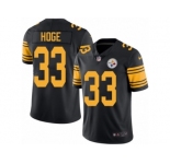 Youth Nike Pittsburgh Steelers #33 Merril Hoge Limited Black Rush NFL Jersey