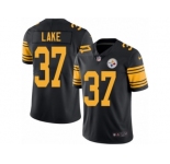 Youth Nike Pittsburgh Steelers #37 Carnell Lake Limited Black Rush NFL Jersey