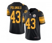 Youth Nike Pittsburgh Steelers #43 Troy Polamalu Limited Black Rush NFL Jersey
