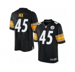 Youth Nike Pittsburgh Steelers #45 Roosevelt Nix Limited Black Team Color NFL Jersey