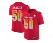 Youth Nike Pittsburgh Steelers #50 Ryan Shazier Red Stitched NFL Limited AFC 2018 Pro Bowl Jersey