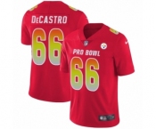 Youth Nike Pittsburgh Steelers #66 David DeCastro Limited Red AFC 2019 Pro Bowl NFL Jersey