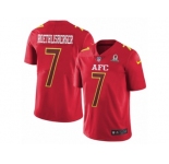 Youth Nike Pittsburgh Steelers #7 Ben Roethlisberger Limited Red 2017 Pro Bowl NFL Jersey