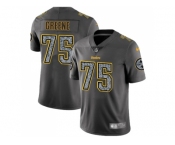 Youth Nike Pittsburgh Steelers #75 Joe Greene Gray Static NFL Vapor Untouchable Limited Jersey