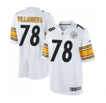 Youth Nike Pittsburgh Steelers #78 Alejandro Villanueva Elite White NFL Jersey