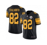 Youth Nike Pittsburgh Steelers #82 John Stallworth Limited Black Rush NFL Jersey
