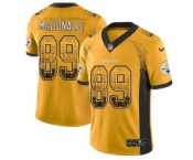 Youth Nike Pittsburgh Steelers #89 Vance McDonald Limited Gold Rush Drift Fashion NFL Jersey