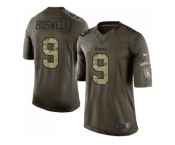 Youth Nike Pittsburgh Steelers #9 Chris Boswell Green Stitched NFL Limited 2015 Salute to Service Jersey