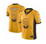 Youth Nike Pittsburgh Steelers #9 Chris Boswell Limited Gold Rush Drift Fashion NFL Jersey