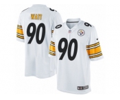Youth Nike Pittsburgh Steelers #90 T. J. Watt Limited White NFL Jersey